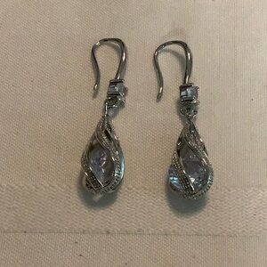 Elegant Silver Teardrop Earrings